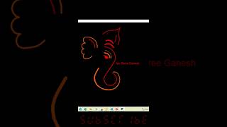 Shri Ganesh ji🚩🙏 | Making of Shri Ganesh ji image using python💥🧡🔥💯 #ganesh #shorts #viral #trending