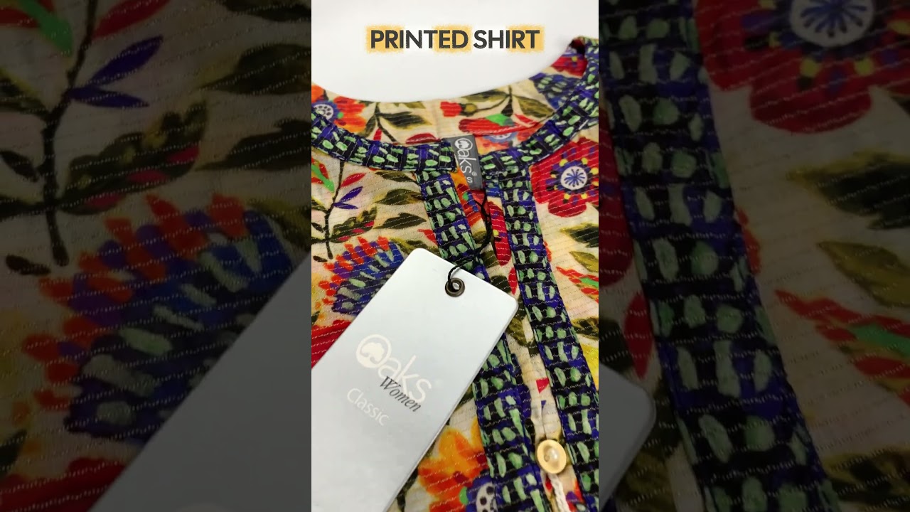 The stunning 3-Piece Masoori Lawn Suit from Oaks, a perfect choice for the all season.