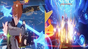 C0 Neuvillette vs C1 Childe (Tartaglia) Damage Comparison Genshin Impact Version 4.1