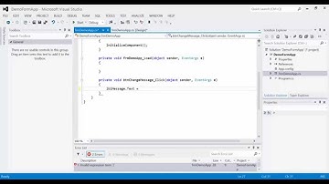 C# Lesson 06 - Windows Form Output (Label)
