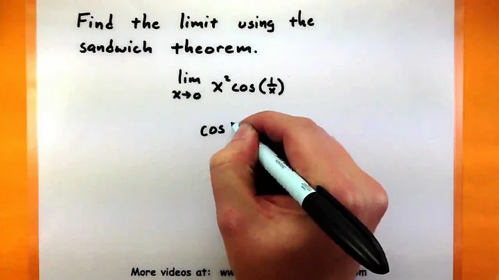 Calculus - Use the sandwich theorem to find the limit