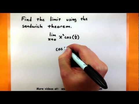 Calculus - Use the sandwich theorem to find the limit