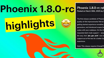 🔥Phoenix 1.8.0-rc is out! 🥳