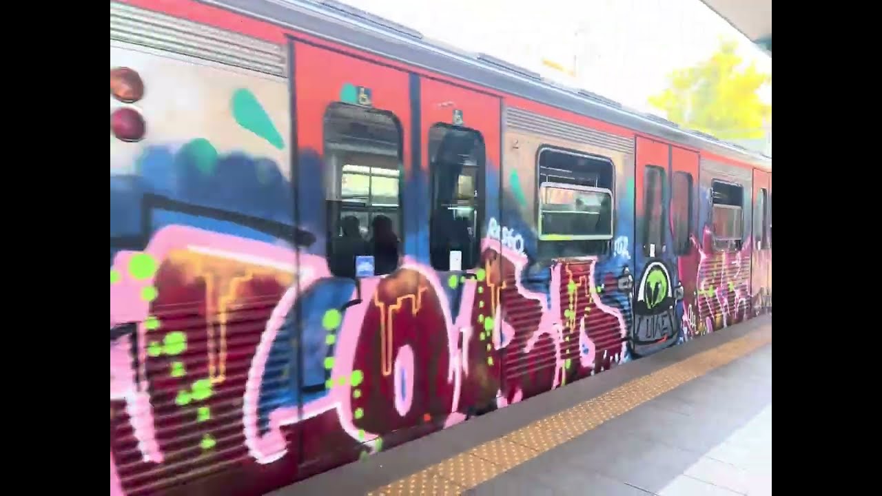 Trains At Agios Eleutherios station