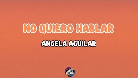Thumbnail of Angela Aguilar ft Marc Anthony - No Quiero Hablar