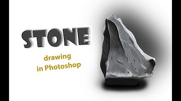 How to Draw STONE Texture in Photoshop | Digital Painting