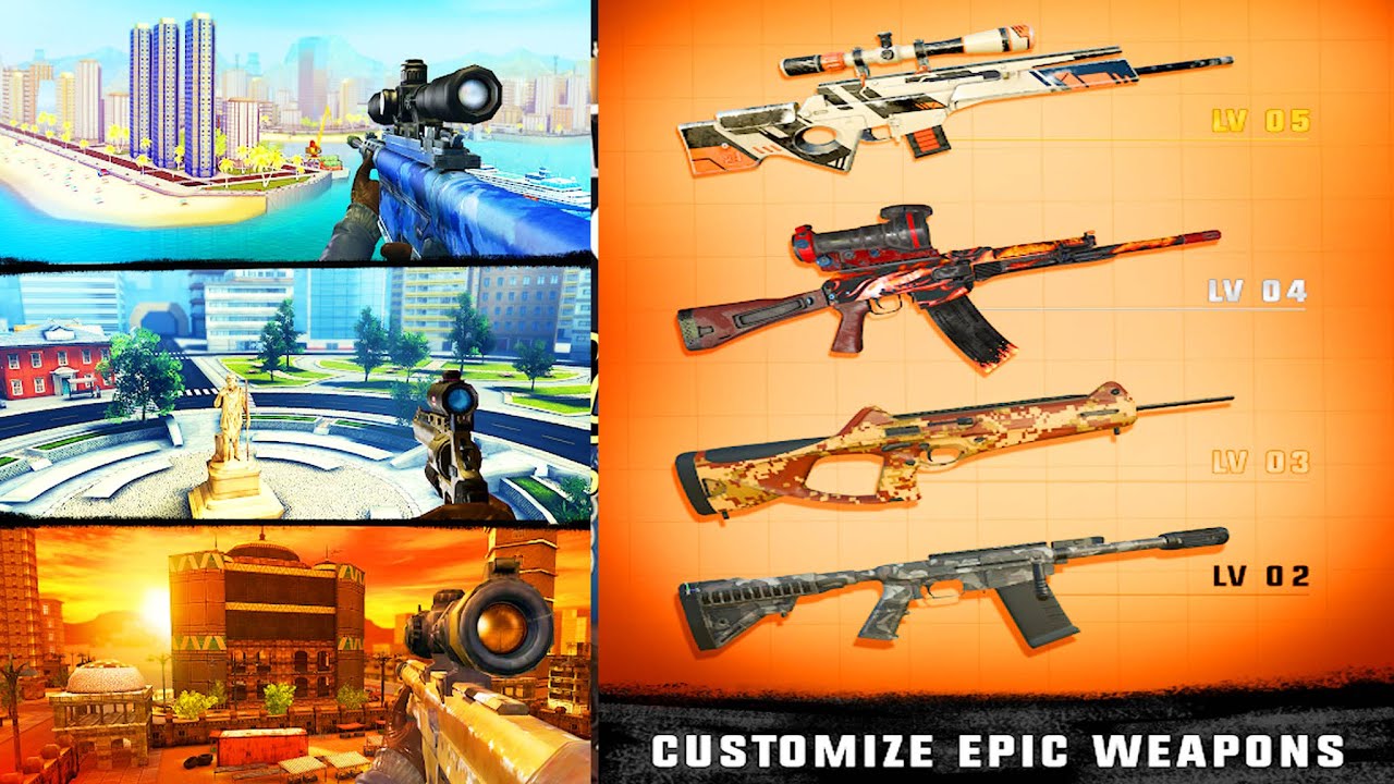 Sniper 3D Fun Offline Gun Shooting Games Free YouTube