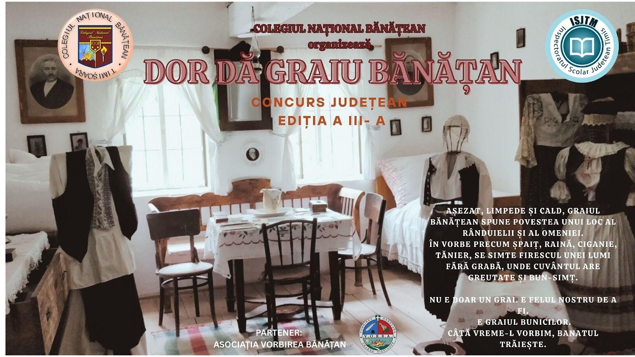 Dor dă graiu bănățan - concurs regional în grai