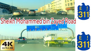 Sheikh Mohammed bin Zayed Road ( E311) || Driving tour || UAE  || 4K || 2024