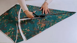 :  This year's trend Even Those Who Can't Sew Can Sew This Sew a stylish dress from less fabric