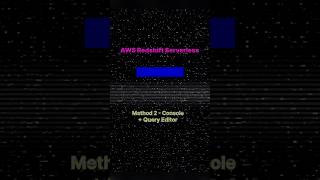 AWS Redshift Serverless Part 6 | Create Table - Method 2 #aws #technology #learning #youtubeshorts Profile