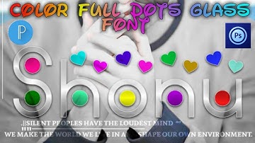 how to make color full dots glass font in pixlLab||new tutorial||Awais tech||