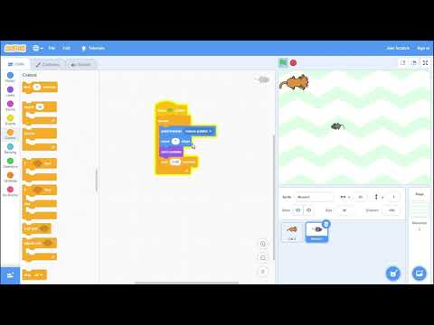 HOW TO CREATE A CAT CHASING MOUSE GAME IN SCRATCH FOR BEGINNERS|VSL|