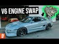 Replacing the V6 MR2's Blown Engine in 21 minutes. (2GR-FE)