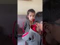Children practicing sentences used in their daily routine.