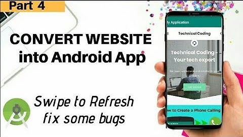 How to Covent Website into android app || Android studio tutorial - Part 4
