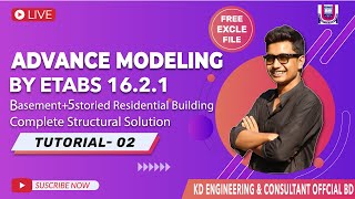 ETABS Tutorial For Advance Modeling Basement+5 Residential Building || Etabs Advance Modeling Part_1
