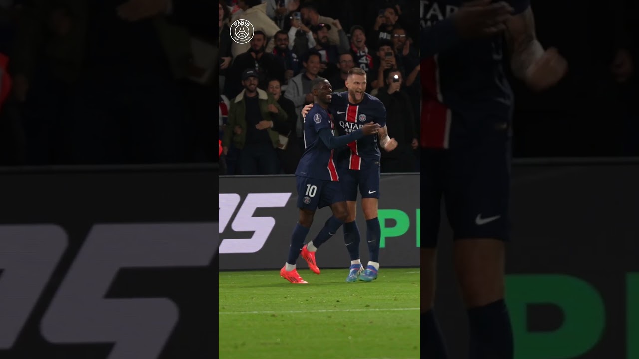 Another header from Ousmane! ⚽️👏 #psg #goals #dembélé