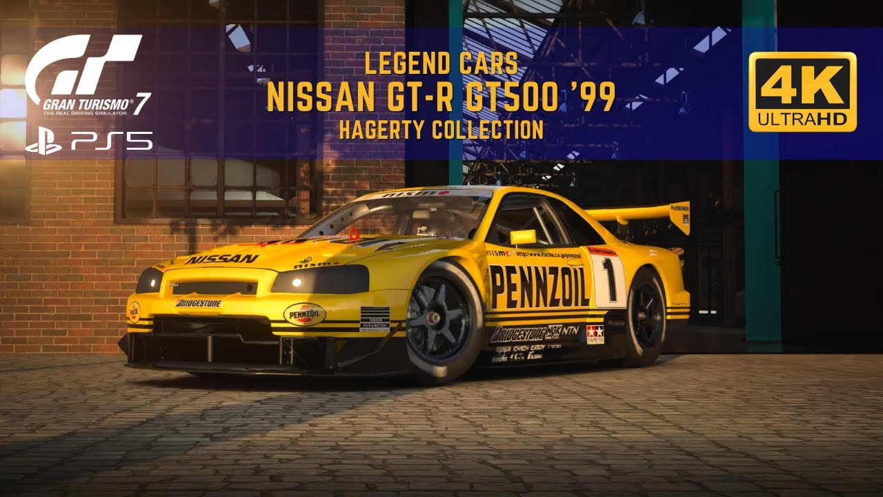 Gran Turismo 7 Legend Cars Nissan GTR GT500 '99 4K