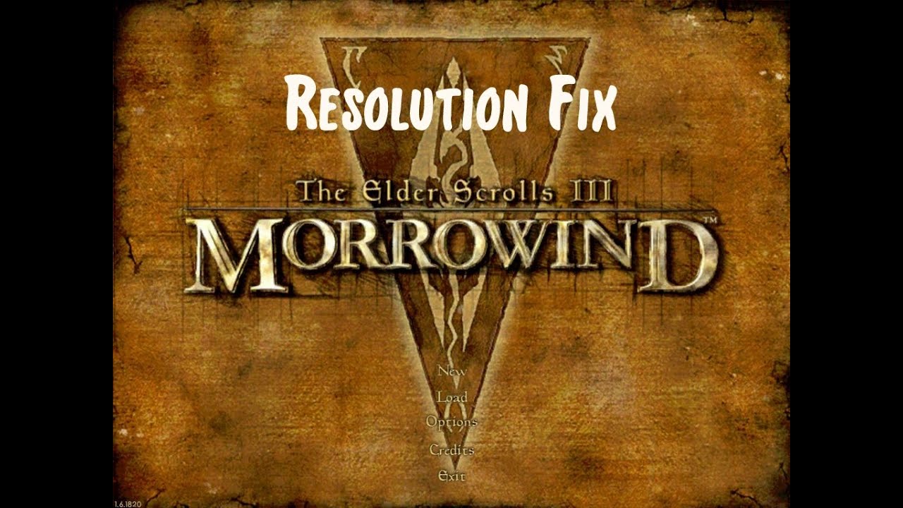 Guide On How To Change The Resolution And Fov In The Elder Scrolls Iii Morrowind Youtube