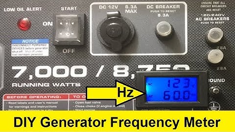$15 DIY Generator Frequency Meter Install