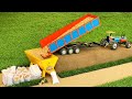 Diy tractor trolley wheat loading new technology  science project  minicreative1 sunfarming7533