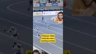 Nobody programmed this robot to run like this! #china #humanoidrobot #400mrace