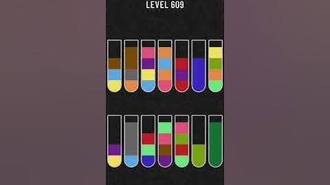 Water Sort Puzzle   level 609 !!! Mobile Cell Phone Game Walkthrough Android / Apple