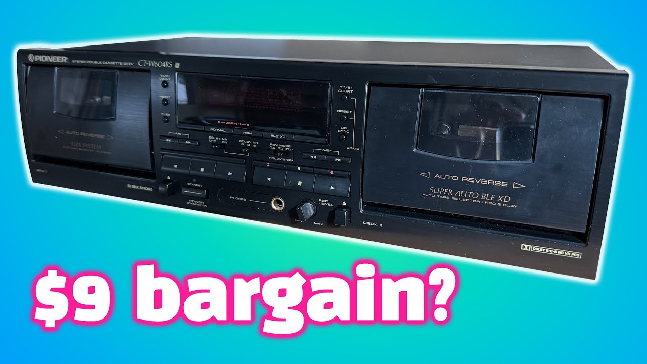 Кассетная дека Pioneer CT-W604RS: тусклый дисплей и плохие ремни