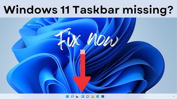 Windows 11 Taskbar Not Showing? Here’s How to Fix It! Taskbar missing in Windows 11