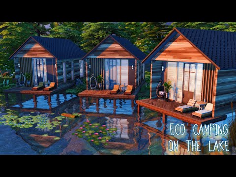 Видео: Эко кемпинг на озере| Eco camping | Строительство| Симс 4| Sims 4| Speed build| No CC