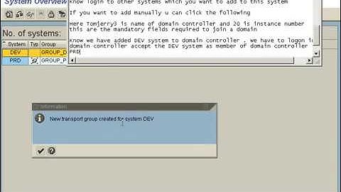 SAP TMS Configuration