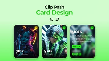 Responsive Clip Path Card HTML CSS | Hover Effects