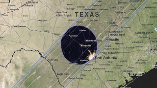NASA animation shows entire path of totality for April 8, 2024 solar eclipse