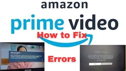 Amazon Prime Video not playing | How to fix error code 5001 & Error 1061of Amazon Prime Video