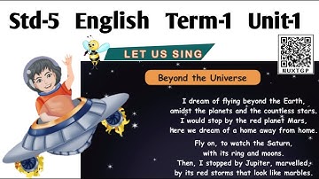 Beyond the Universe poem | 5th Standard English | Term 1 Unit 1