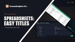 StreamGraphicsPro: The CSV Engine — Drive Lower Thirds from a Spreadsheet in Seconds