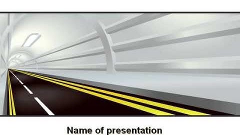 Tunnel Road PowerPoint Template by PoweredTemplate.com