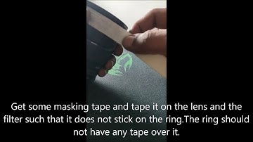 How to remove a stuck step up or step down ring from a filter