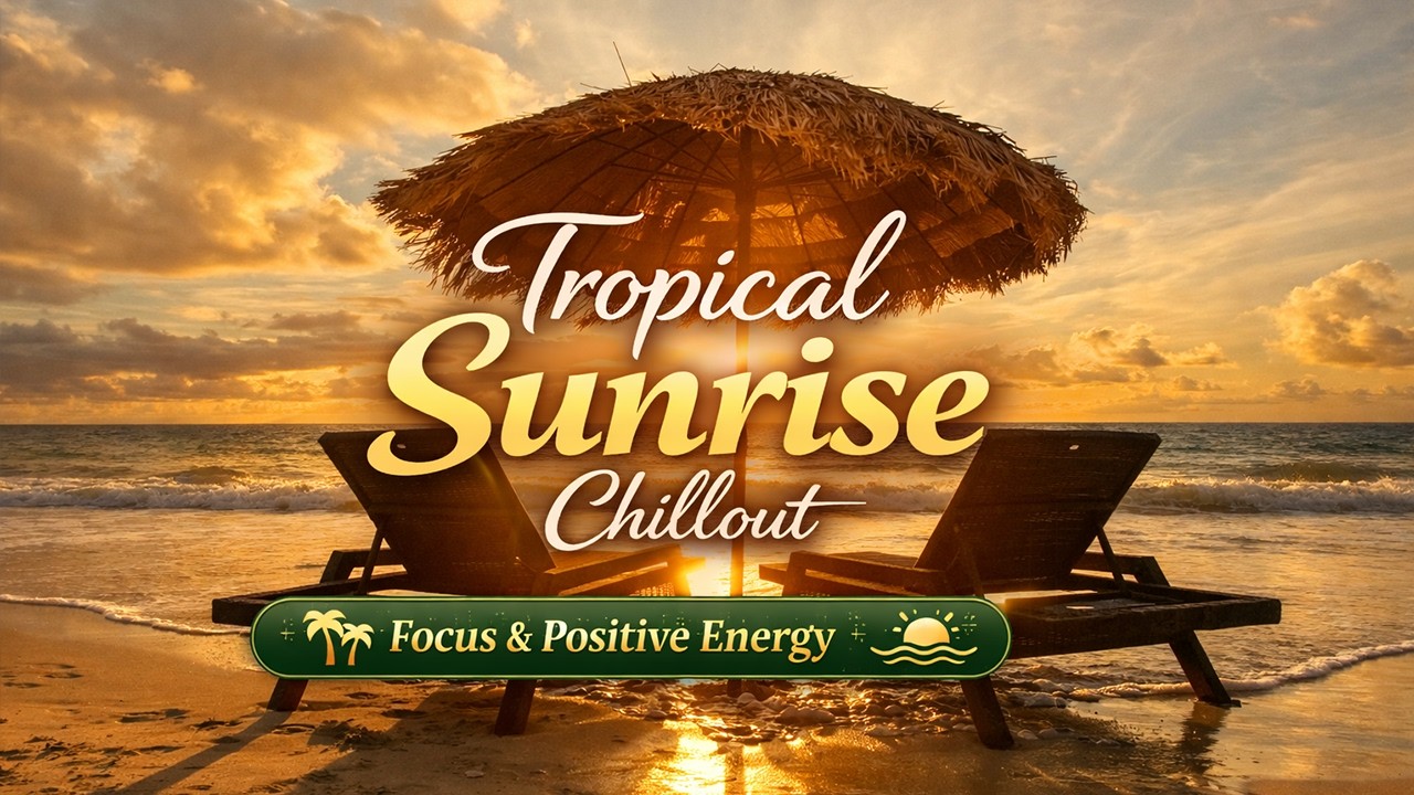 Tropical Sunrise Beach Chillout | Positive Morning Energy Music for Focus & Good Vibes