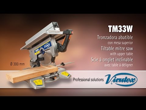 Tronzadora abatible con mesa superior TM33W :: Virutex