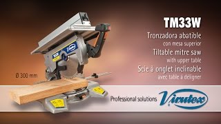 Tronzadora abatible con mesa superior TM33W :: Virutex