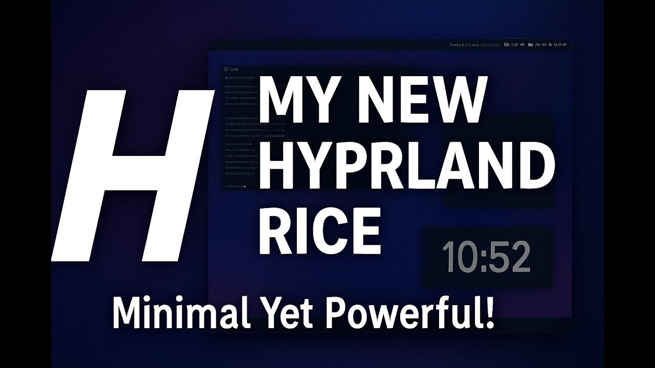 My New Hyprland Rice – Minimal Yet Powerful! - YouTube
