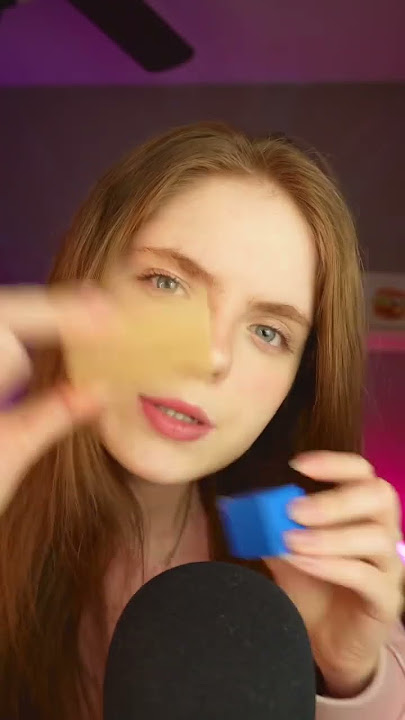 ASMR Doing Your Wooden Makeup With Wooden Blocks! #asmr #shorts #makeup