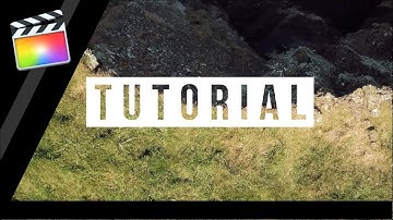 FCPX: Transparent font tutorial (Final Cut Pro X)
