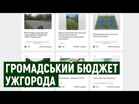 17,5 мільйонів гривень — на таку суму подали ужгородці проєкти для громадського бюджету