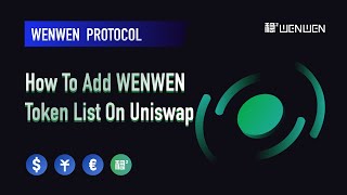 WENWEN Protocol Algorithmic stablecoins: How to add token list on Uniswap tutorial screenshot 4
