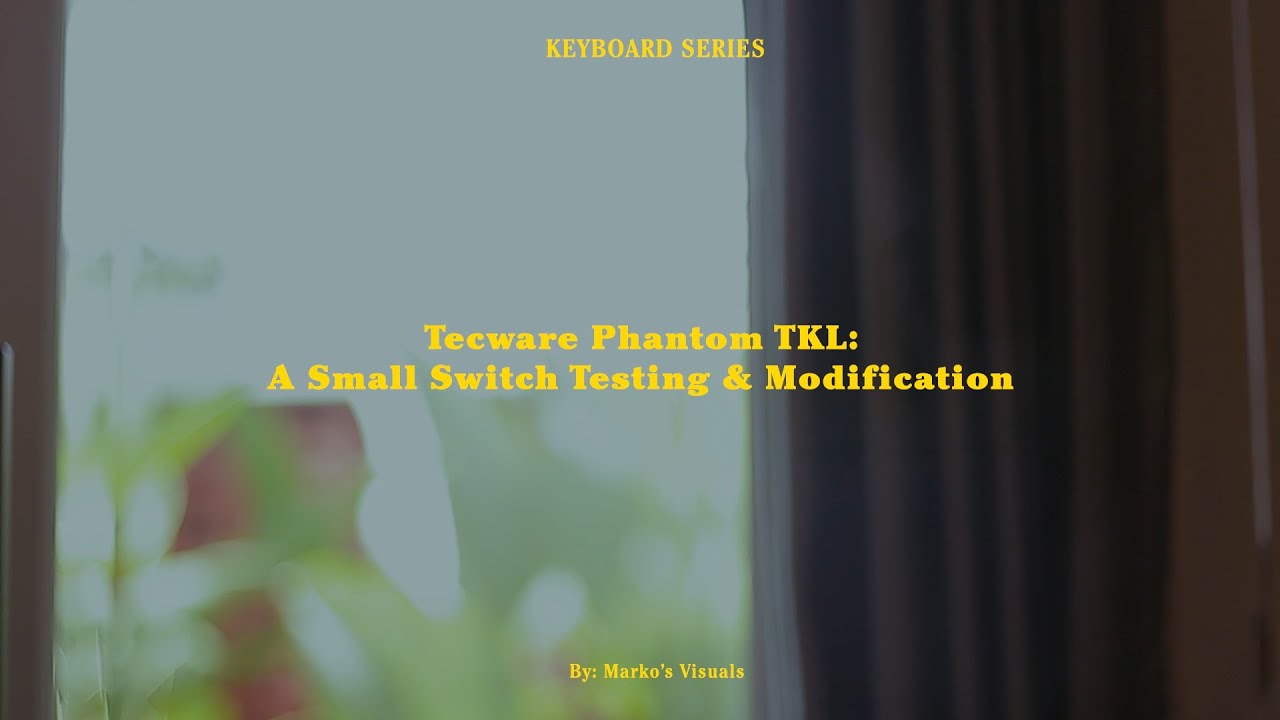 Tecware Phantom TKL Outemu Black & Red, Switch Testing & Modification