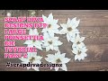 Large Poinsettia TUTORIAL Part 2 | #scrapdivadesigns DTP 2024 | Flower making/ gift wrapping ideas
