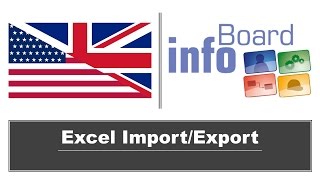 infoBoard - Excel Import/Export